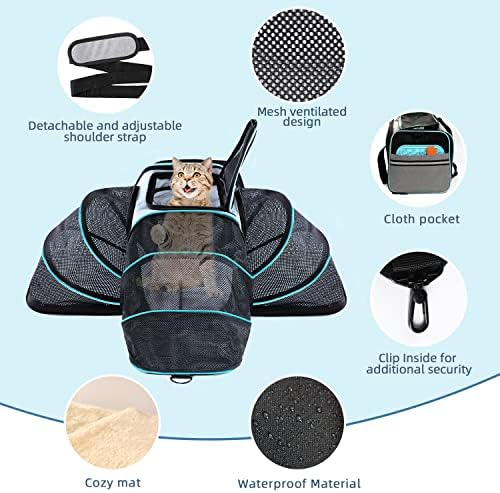 Cat Dog Airline Approved Expandable Pet Carrier - Image 3