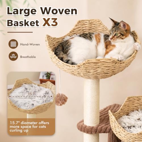 PAWZ Road Modern Cat Tree with Baskets - Image 4
