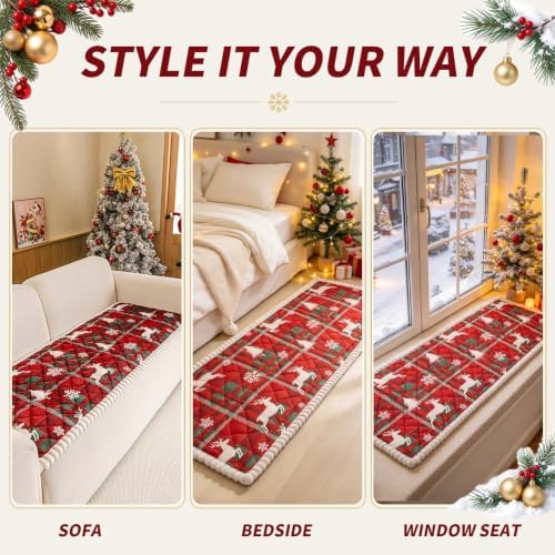 Christmas Couch Cover, Christmas Plush Sofa Cover for Dog Pet 1PC - Image 6
