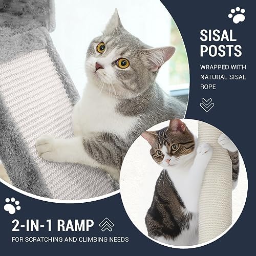 Allewie 68 Inches Cat Tree/House and Towers - Image 4