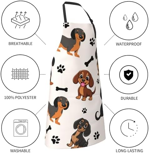 Art Apron with Pocket for Women Men - Image 3