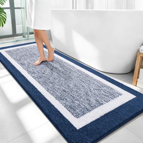OLANLY Bathroom Runner Rugs 59x24, Extra Long Bath Mats by OLANLY
