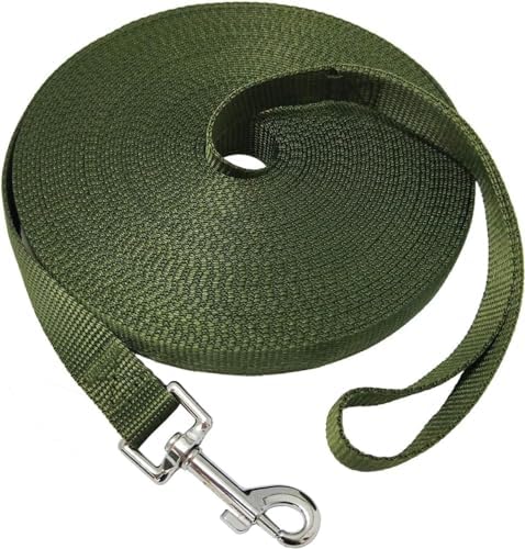 Nylon Training Dog Leash for Small Medium Large Dogs, 15ft 20ft 30ft 50ft 100ft by FancyCorgi