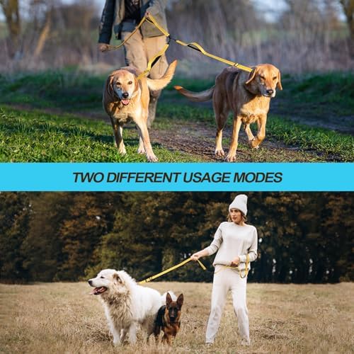 PetBonus Double Dog Leash, No Tangle Dual Leash, Walking Training Lead - Image 5