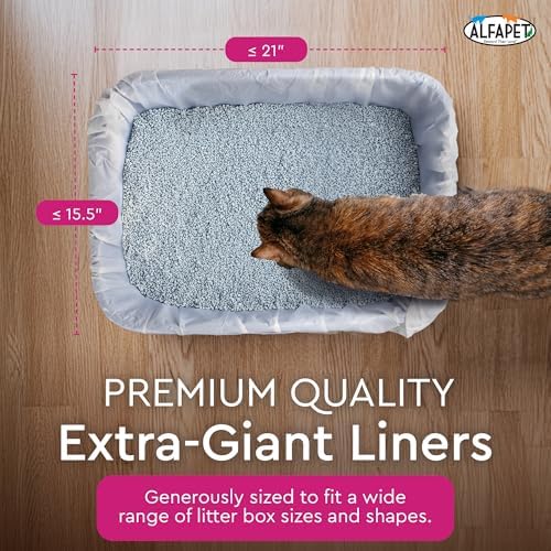 Alfapet Cat litter box liners, Elastic bags liners, Extra-Giant Size litterbox- - Image 3