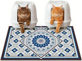 Jumbo Cat Litter Mat Catcher 35"x24" | Ultra-Absorbent Litter Box Rug by BLESWIN