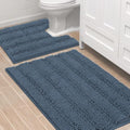 H.VERSAILTEX Bathroom Rug Sets 2 Piece Bath Mats Non Slip Thick Soft Chenille by HVERSAILTEX