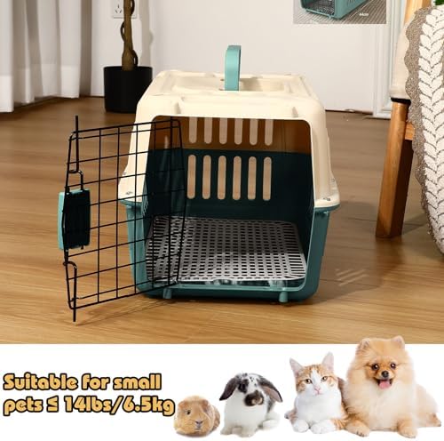 2 Set Hard Plastic Pet Carrier Breathable Dog Cat - Image 4