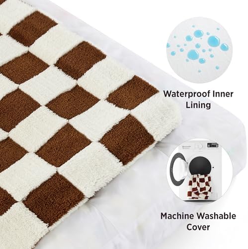 LE SURE Cute Aesthetic XL Dog Bed, Jacquard Thick Pet Pillow，44x32 - Image 4