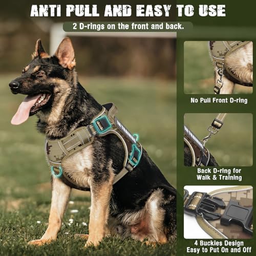 Tactical Dog Harness and Leash Set - Image 2