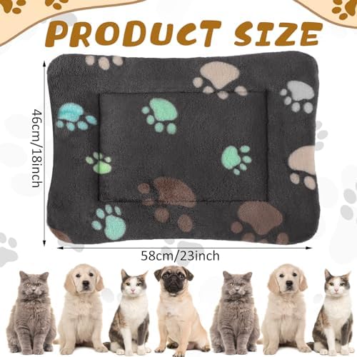 Tuanse 4 Pack Soft Pet Bed Mat Small Dog Crate Fleece - Image 2