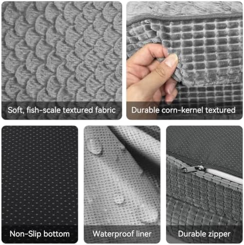 JOEJOY Orthopedic Dog Beds Large Sized Dog, XL Egg-Crate Memory Foam Pet Couch - Image 5
