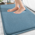 OLANLY Thick Memory Foam Bathroom Rugs 30x20, Absorbent Bath Mat, Airy Blue by OLANLY