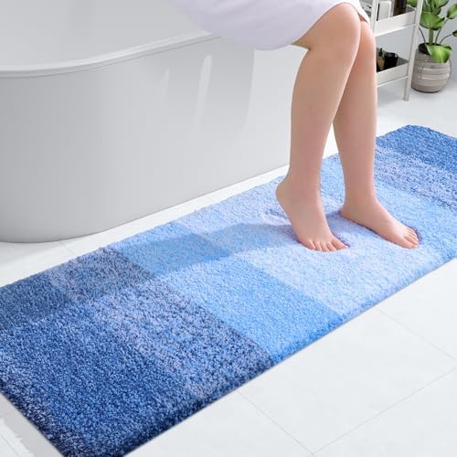 OLANLY Bathroom Runner Rug 59x20, Extra Soft Absorbent Microfiber Bath Rugs by OLANLY