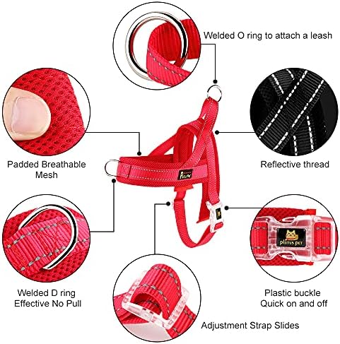 Plutus Pet No Pull Dog Harness for Small Dogs, Breathable Mesh Padded - Image 2