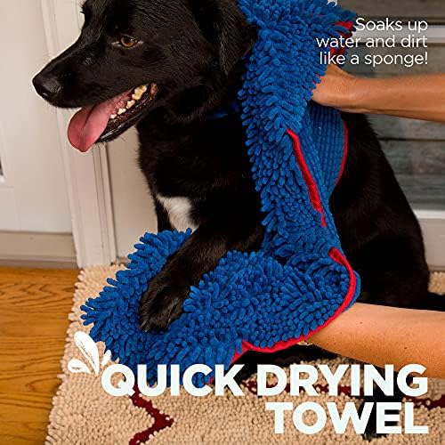 Soggy Doggy Doormat Super Shammy Blue One Size 31-inch x 14-inch Microfiber - Image 2