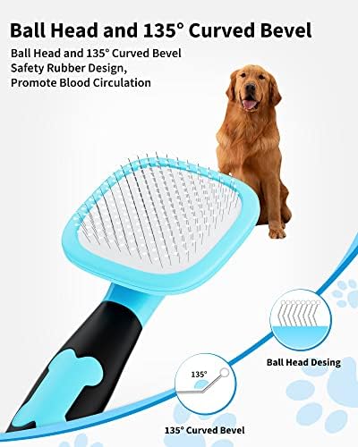 Glendan Dog & Cat Brush- Slicker Pet Brush- Shedding Grooming Tools - Image 2