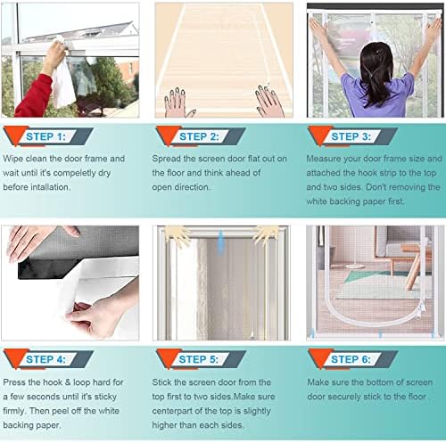 Dixutzi Pet Screen Door Thickened Cat Resistant Mesh Screen Door - Image 7