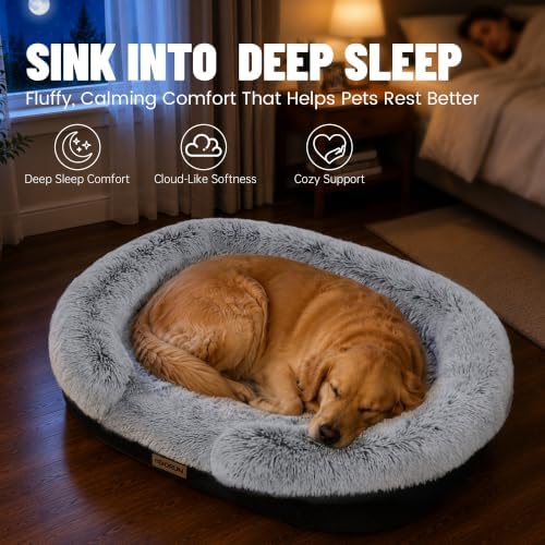Miorun Fluffy Orthopedic Dog Beds Large Sized Dog - Image 4