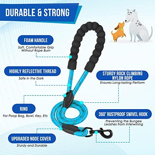 Lukovee Double Dog Leash, Reflective Heavy Duty Lead, No Tangle - Image 2