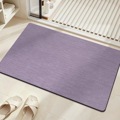Mecko Bath Mat Ultra Thin Lavender Purple by Mecko