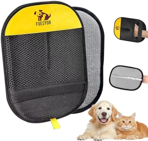 Pet Hair Remover Tool Glove for Cats & Dogs, Static Lint and Fur Removing Mitts by Unknown