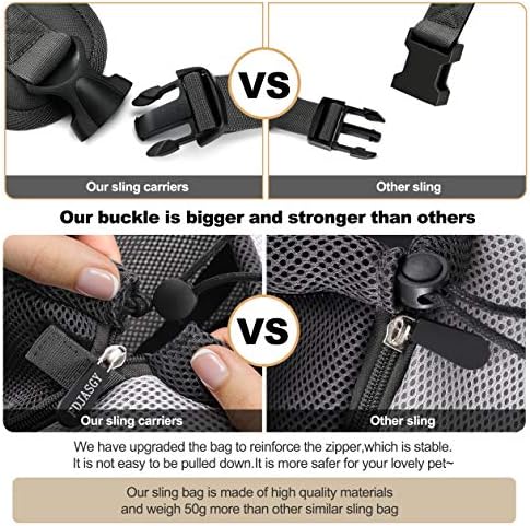 FDJASGY Pet Sling Carrier for Small Dogs Cats, Breathable Mesh Travelling Hand - Image 5