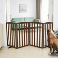 Freestanding Dog Gate Indoor, Doggie Gate Foldable Pet Gates by SFJC