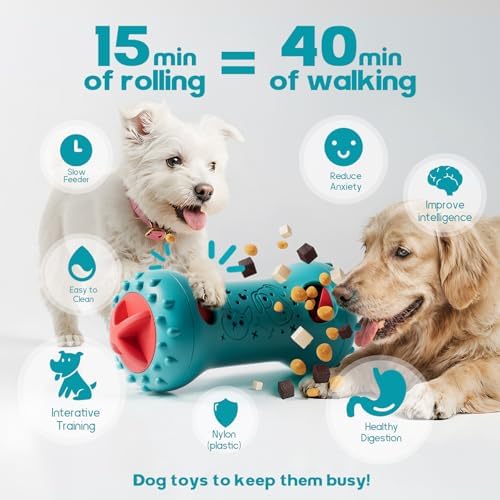 Interactive Dog Toys, Adjustable Treat Dispensing Toy to Keep Them Busy - Image 2