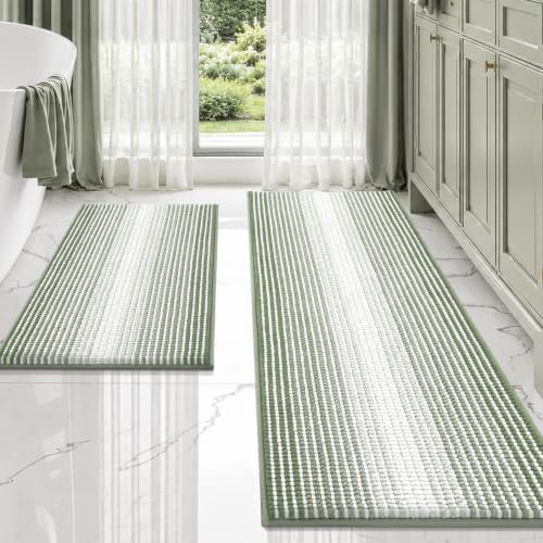 BSICPRO Bathroom Rugs Sets 2 Piece, Non Slip Bath Mats by BSICPRO