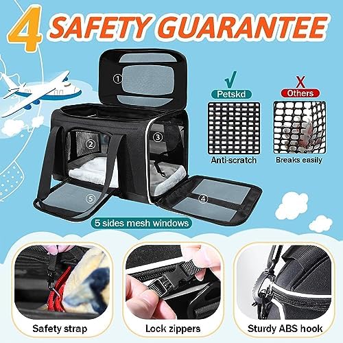 Petskd Top-Expandable Small Pet Carrier 18"x11"x11" Airline Approved - Image 5