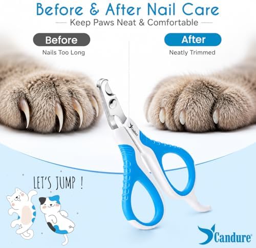 Candure Cat Nail Clipper Stainless Steel Cat Claw Trimmers - Image 3