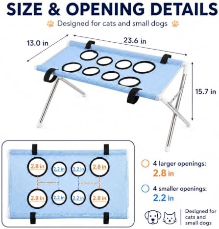 Dog Bath Hammock with Stand, Foldable Grooming Table - Image 5