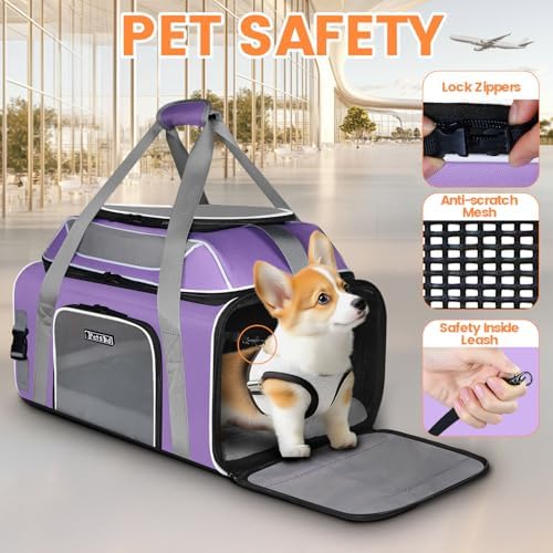 Petskd Top and Side Expandable Pet Carrier Airline Approved - Image 5
