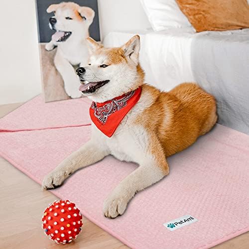 PetAmi Waterproof Dog Blanket, Leakproof Puppy Blanket, 29x40 Light Pink - Image 5
