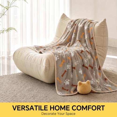 Luciphia 3 Pack Cute Dog Blankets Soft Fleece - Image 5