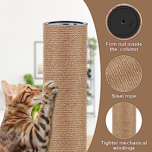 4 PCS M8 Cat Scratching Post Replacement, 15.7 x 3.1 Inches Cat Tree - Image 4