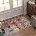 Green Washable 2x3 Entry Rug, Small Rugs by WelcometoBabovid