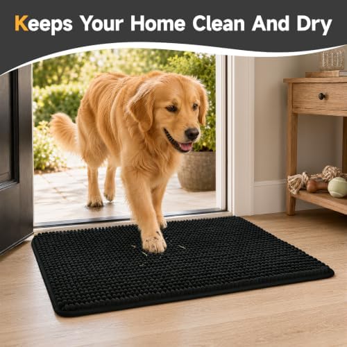 Ophanie Black Door Mat Runner 60x48, Muddy Mats - Image 4
