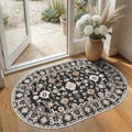 2x3 Small Oval Rug Entry: Washale Soft Non Slip Rug by NYZEL