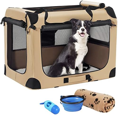Petprsco Portable Dog Crates for Medium Dogs by Petprsco