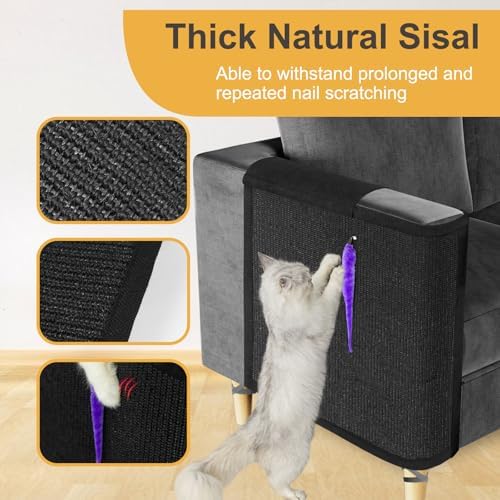 Cat Scratch Couch Protector, Cat Scratch Sofa Armrest Cover - Image 3