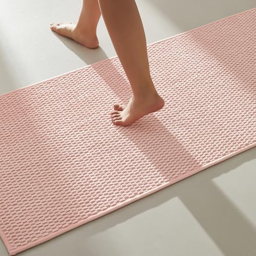 TYUU Bathroom Runner Rugs, Long Bath Mat Runner Washable Thin Quick Dry Low by TYUU