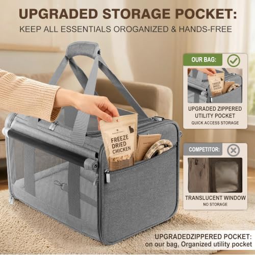 Soft Sided Cat Carrier for Anxious Pets - Image 6