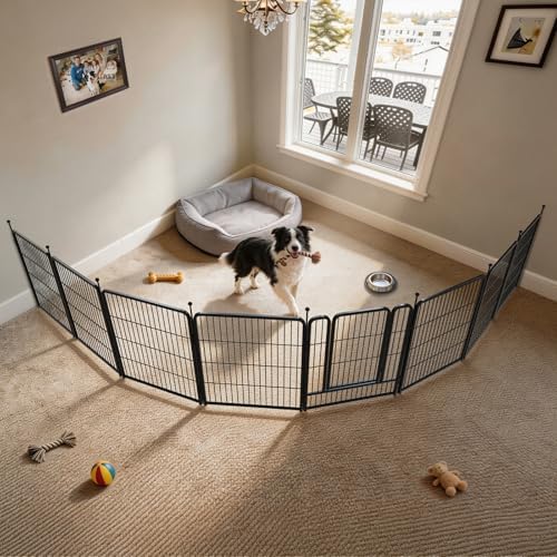 FXW Rollick Dog Playpen with Fence-to-Wall Anchors, 8 Panels - Image 2