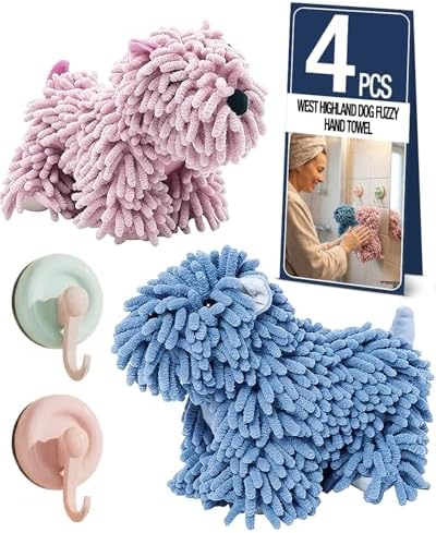 2Pack Chenille Towel Balls, Chenille Dog Towel Ball Set, Super Absorbent Drying by Unknown