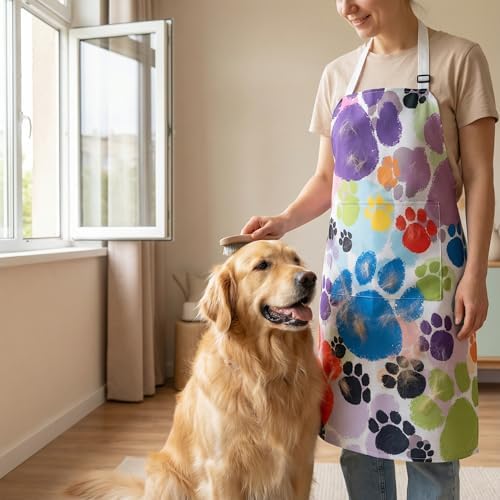 2 Pack Dog Grooming Waterproof Apron - Image 6