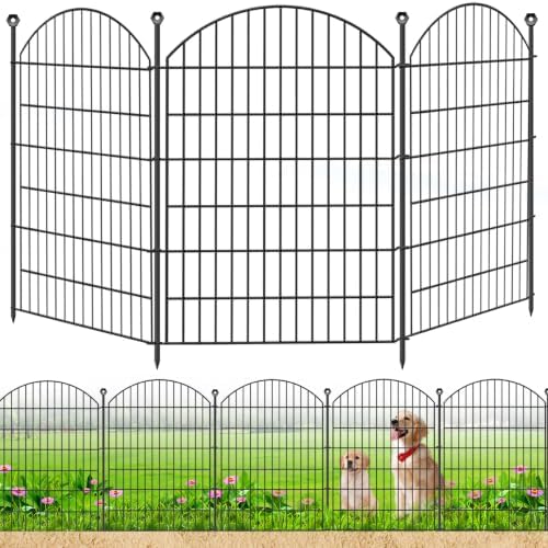 Decorative Garden Fence, 40in x 24ft No Dig Fence by Thrivinest