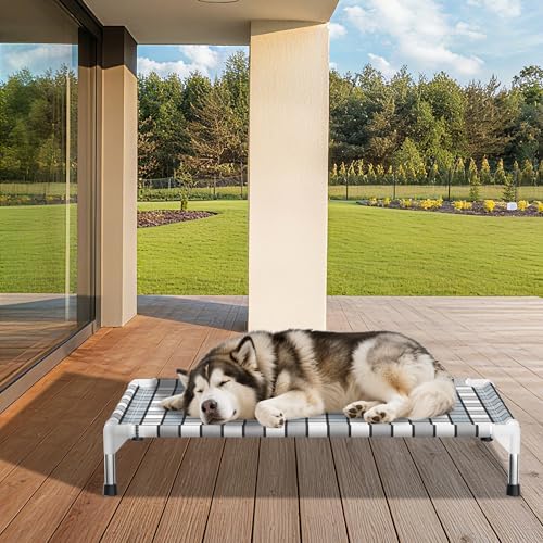 Caghash Elevated Outdoor Raised Dog Bed, Lifted Dog Cot - Image 6