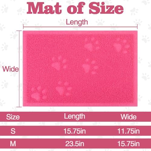 Darkyazi Cat Litter Box Mat for Floor Litter Trapping Mat Non-Slip Backing - Image 2